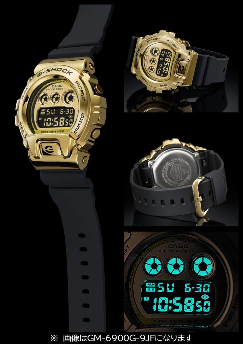 Casio G-Shock GM-6900G-9 Gold Metal Digital Men's Watch Shock