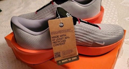 Nike Interact Run EasyOn Wolf Grey Safety Orange Brand New Size 10.5 w/box - Picture 7 of 7