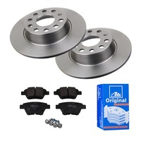 ATE Bremsscheiben Ø272MM + BremsbelÄGe Hinten FÜR Seat Leon VW Touran Caddy III