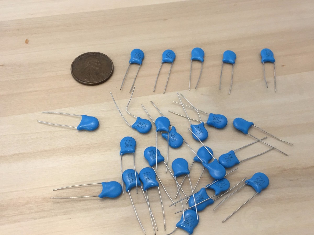25 pieces 2KV 221 Ceramic Disc Capacitors C19 | eBay