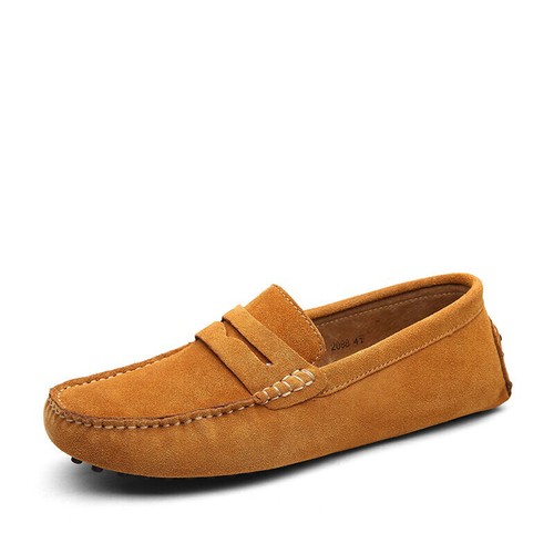 Suede Leather Men Casual Shoes Loafers Driving Moccasins Slip on Leather Shoes - Picture 31 of 61