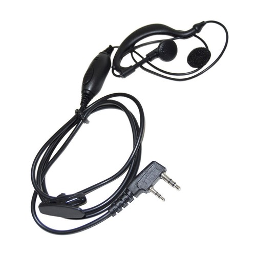 2-Pin PTT Speaker-Mic + Earpiece Headset for Kenwood TK-630 TK-715 TK-730 TK-830 - Zdjęcie 5 z 9