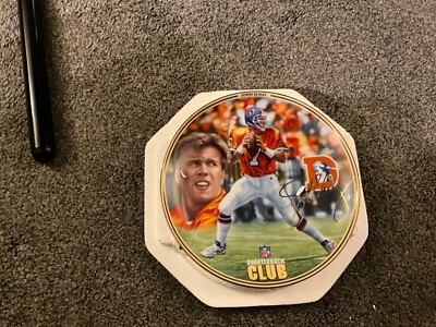 NFL Quarterback Club JOHN ELWAY King of the Mountain Bradford Exchange  Plate