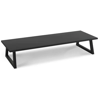 TEAMIX 31.5 inch Dual Monitor Stand Riser for Wood & Steel Desktop Riser Organization.