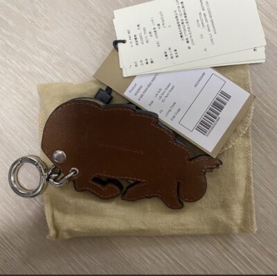 Burberry Studded Leather Bull Charm / Key Chain | eBay display picture 1