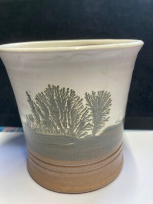Vintage Vanessa Waller Nee Taylor Mokka Ware Studiokeramik Vase Northumberland