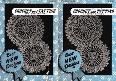 CROSS TATTING crochet PATTERNS Star 66 HEIRLOOM Edition DOILIES Lace EDGING