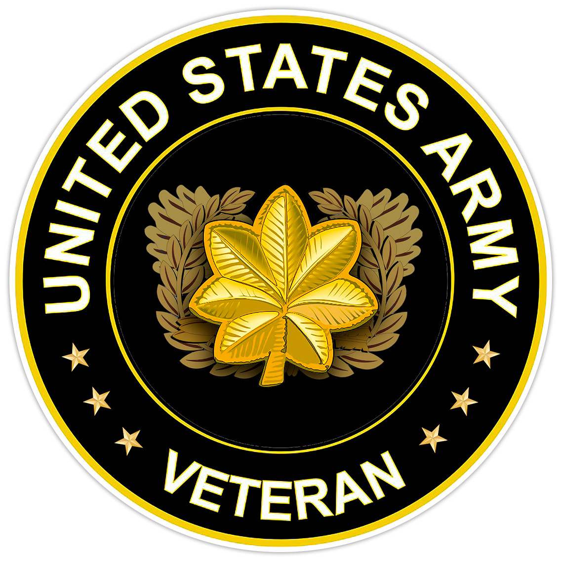 United States Army Veteran Bumper Sticker Military Vinyl Soldier Decal 5"