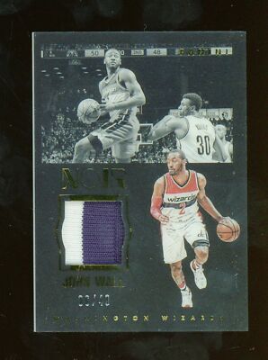 John Wall  2015-16 Panini Noir Washington Wizards Patch 06/49 Memorabilia 