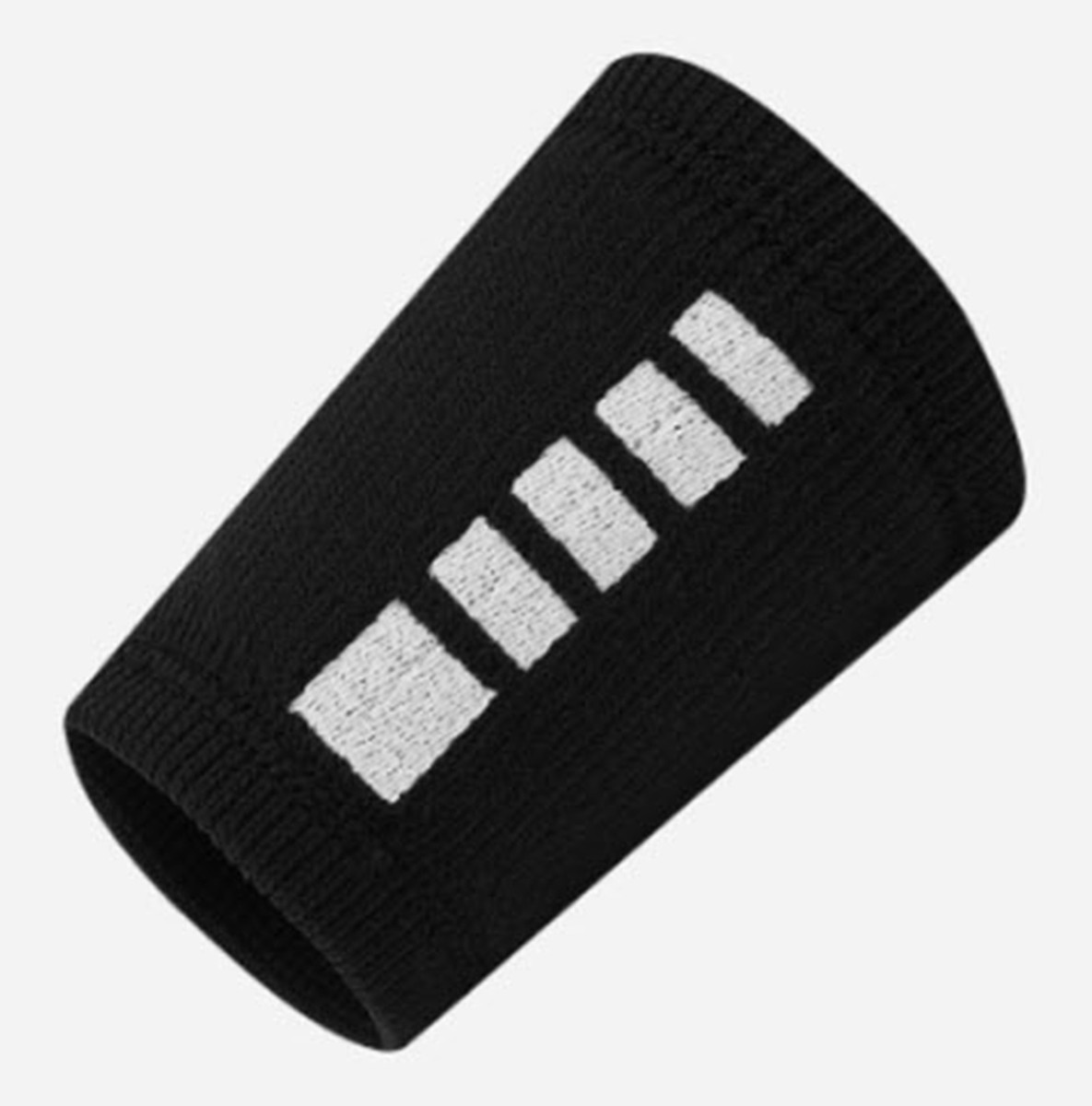 Nike Unisex Elite Double Wide Wrist Band Black Run 2PCS GYM