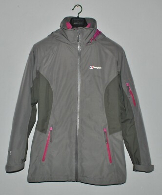 BERGHAUS Womens GORE-TEX Fleece Insulated Winter Hooded Jacket Size UK14 US10