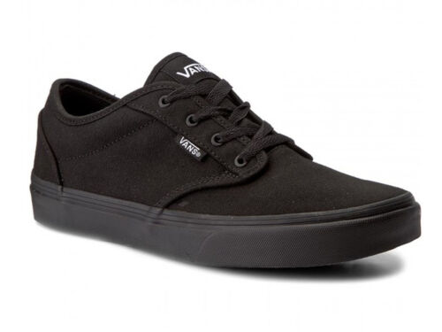 VANS MENS SHOES V00TUY1861 ATWOOD CANVAS BLACK/BLACK - Picture 1 of 1