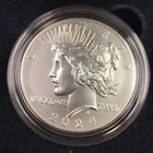2024~S PEACE $1 PROOF SILVER COIN W/OGP .999 SILVER