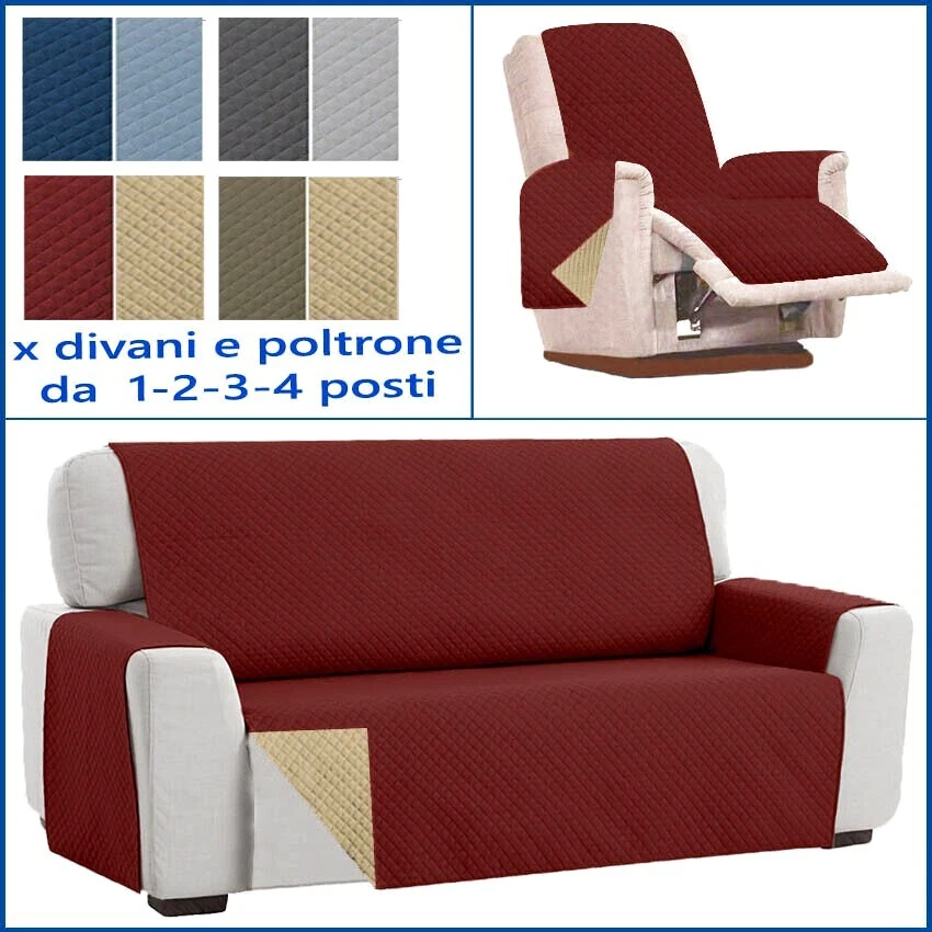 Rinnova La Tua Poltrona Relax: 4 Pezzi Rosnek, Fodera Elasticizzata Con Tasche, Lavabile E Facile Da Montare