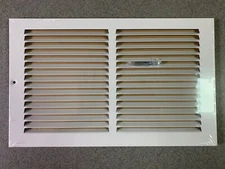 ProSelect White 12 X 8 Return Grill, 1/2” Spaced Fins