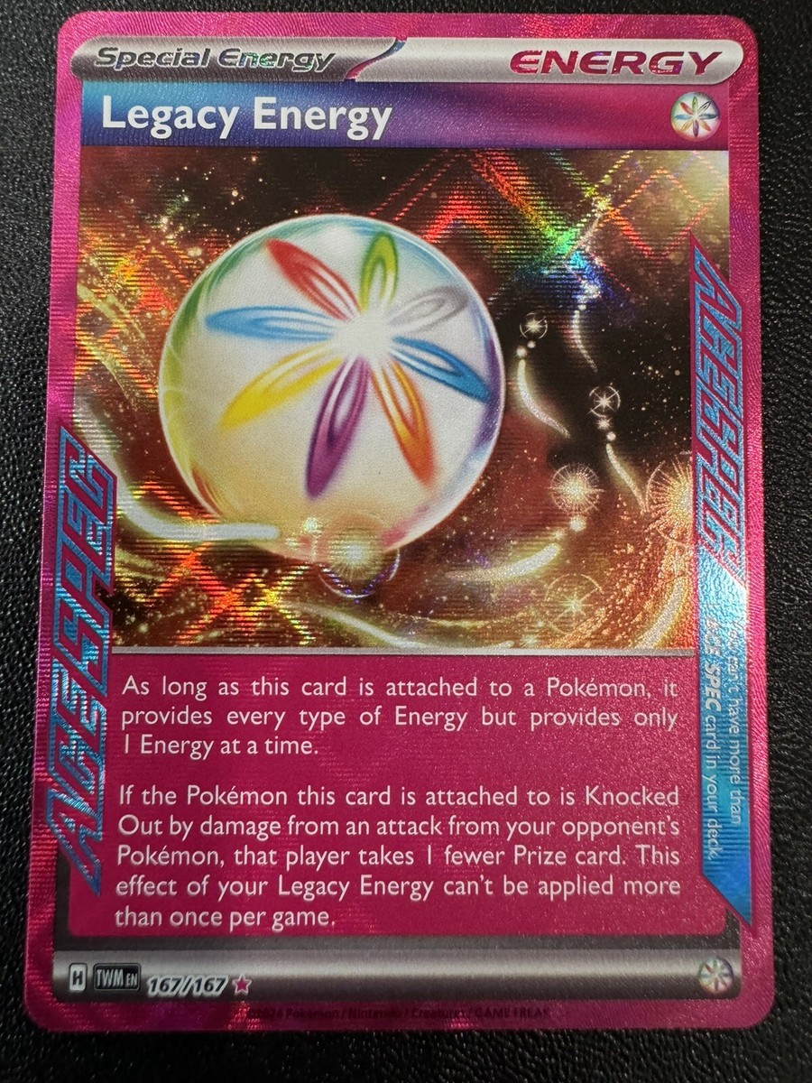 Legacy Energy 167/167 Twilight Masquerade Ace Spec Rare Pokemon