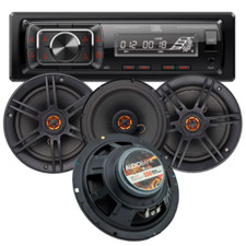 JBL Single DIN Bluetooth MP3 USB Digital Media Car Radio  4x 6.5" Speakers