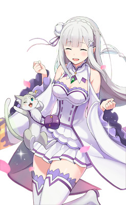 Re: Zero Emilia V11 Weatherproof Anime Sticker 6'' Car Decal