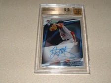 2018 TOPPS FINEST JACK FLAHERTY AUTO, SIGNED ROOKIE CARD BGS GRADED 9.5 GEM