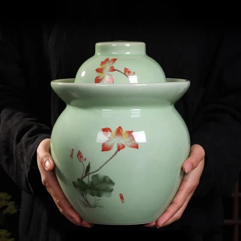 Jingdezhen Ceramic Pickle Jars Household Cabbage Pickling Jar Restaurant Hotel
Opens in a new window