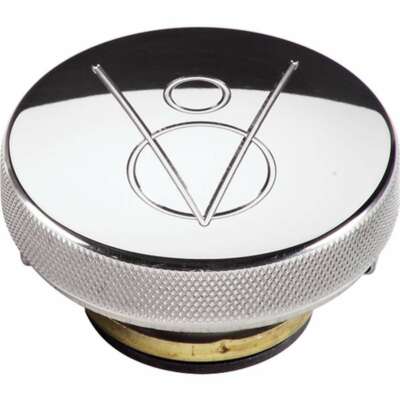Polierte Kühlerdeckel V8 Logo 16lb BILLET SPECIALTIES 75420