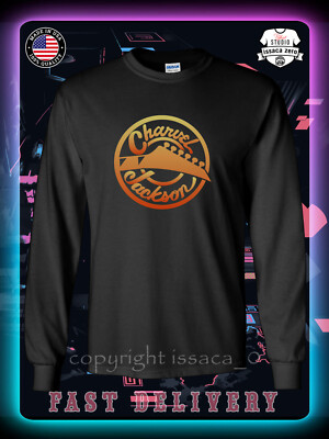 New Charvel Jackson Guitars Logo Men's Long Sleeve American issaca T-Shirt