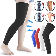 Compression Long Sleeve Support Leg Knee Brace Socks Sport Pain Relief Men Women