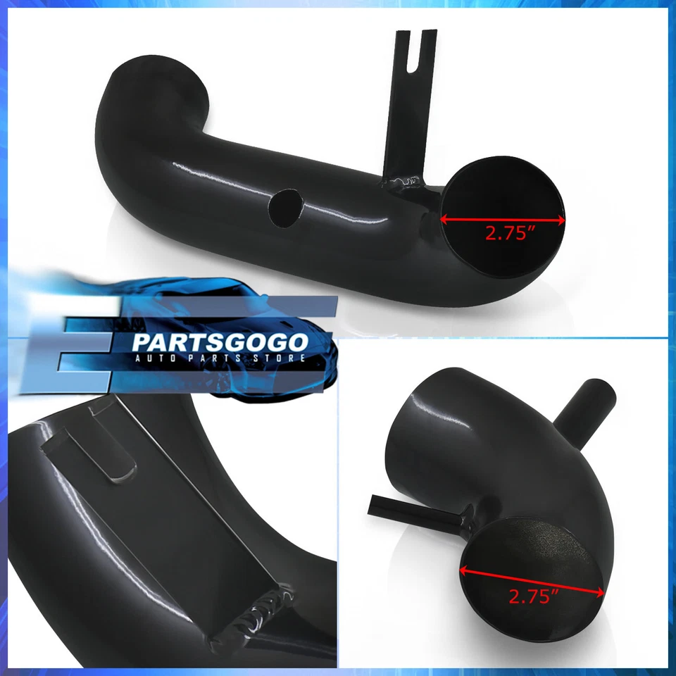 For 97-01 Hyundai Tiburon / 96-00 Elantra CAI Cold Air Intake Kit Black + Filter - Image 2 of 4