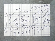 Cy Twombly - Expo Paris Poster - Galerie Yvon Lambert - Oct 16 – Nov 18 - 1982