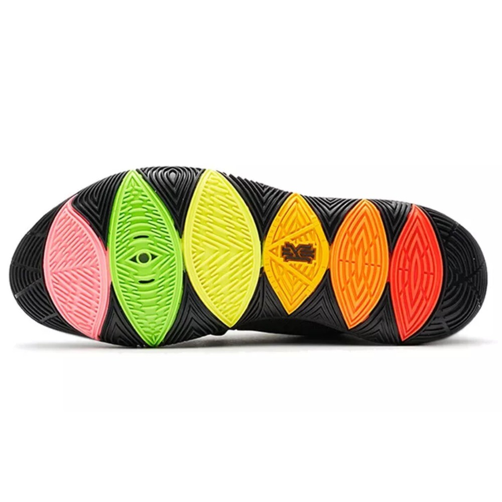 kyrie 5 black rainbow bottom