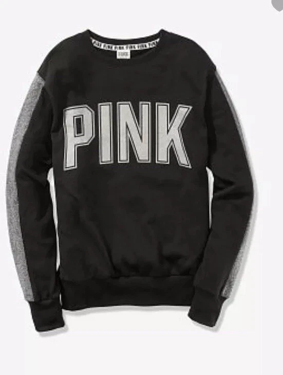 Pink campus crew best sale sweatshirt