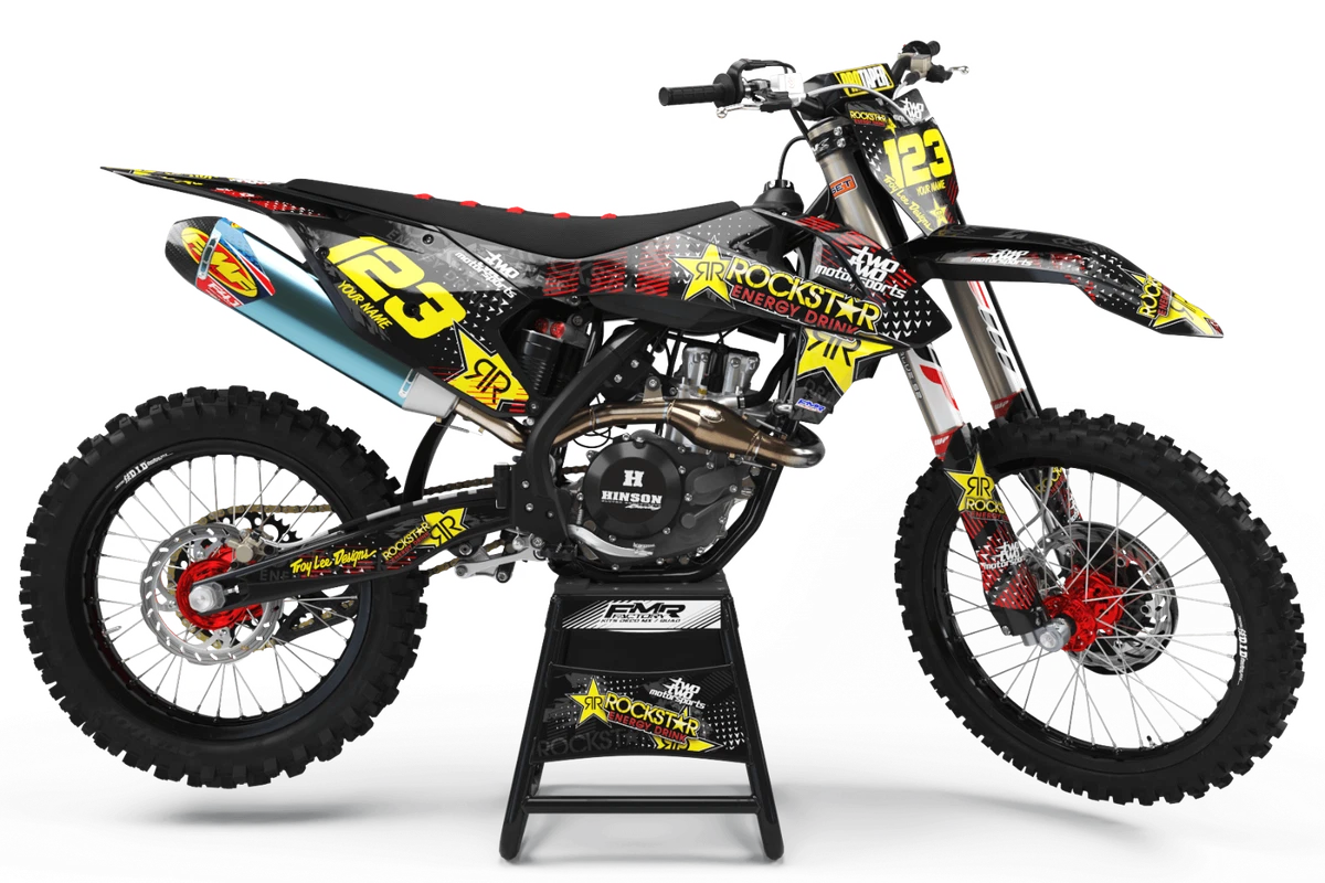 85 CR ROCKSTAR Energy FULL DECAL KIT DECO MOTOCROSS MX ATV QUAD GRAPHICS