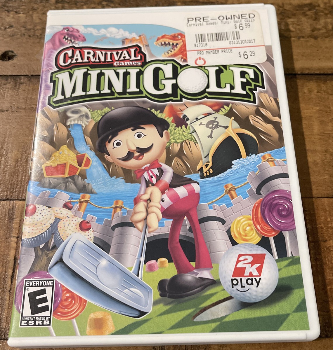 Carnival Games: Mini-Golf (Nintendo Wii, 2008) W/ Manual