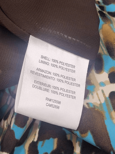 Ellen Tracy Animal Print Brown|Multi Skirt with Pockets Womens Size 12 NWT - Picture 13 of 14