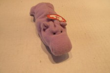 Ty Beanie Baby Happy The Hippo Plush Toy 1993