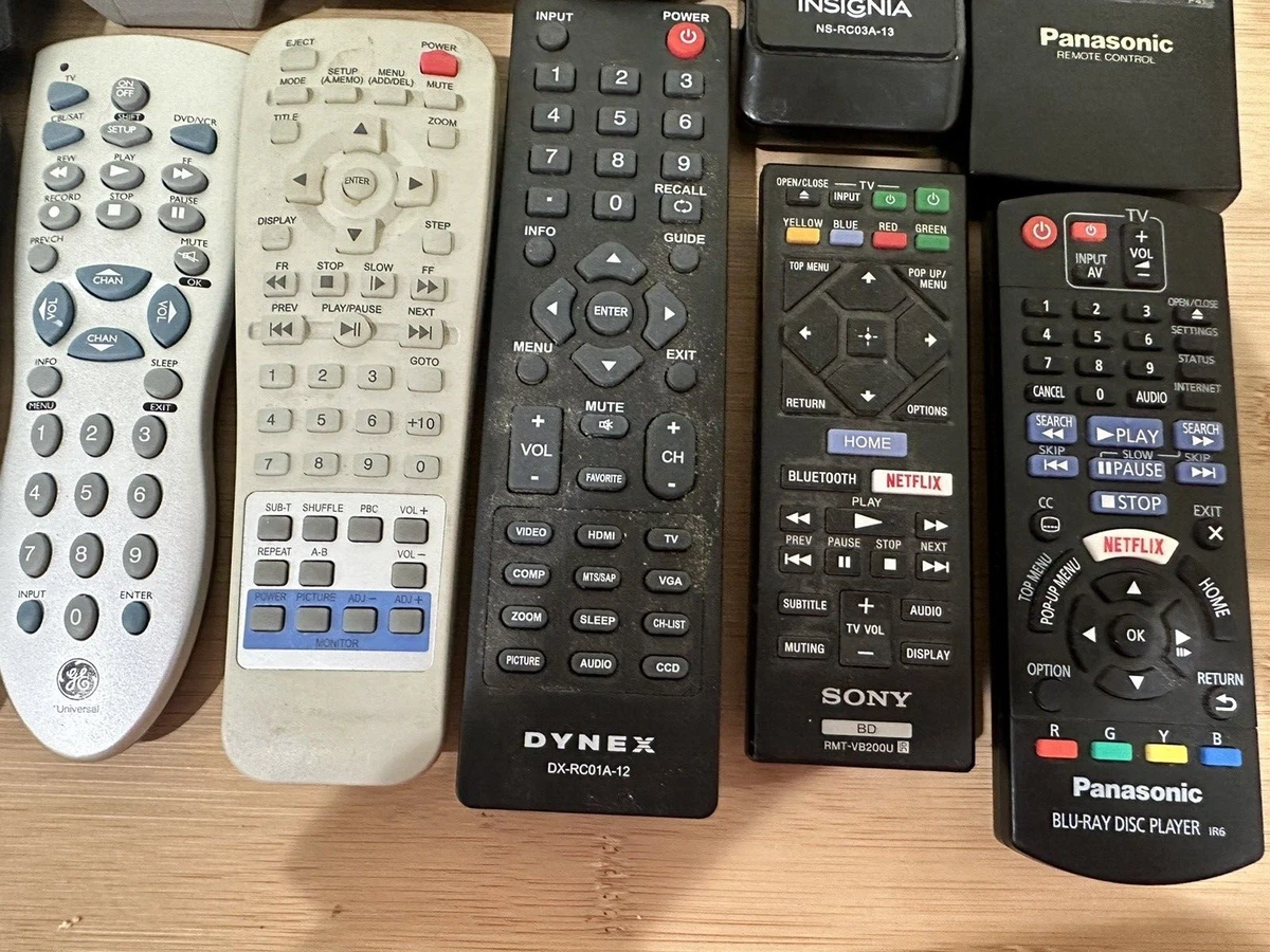 TV Remote Control lot of 17 RCA Panasonic Sony DYNEX