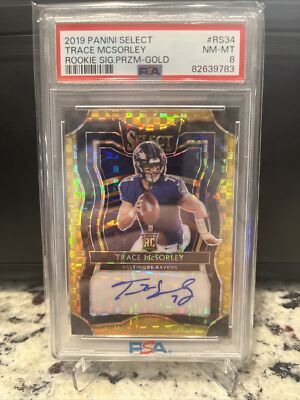 2019 Select Gold PSA 8 Trace McSORLEY #9/10 RC Rookie Auto Prizm SSP