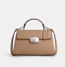 NWT $478 Coach Top Handle Eliza Calf Leather Bag 10.5" L 6.75" H  Authentic