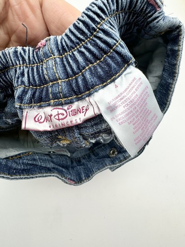Disney Store Aurora Sleeping Beauty Denim Shorts Girl’s Size 6 Disney Princess - Picture 5 of 8