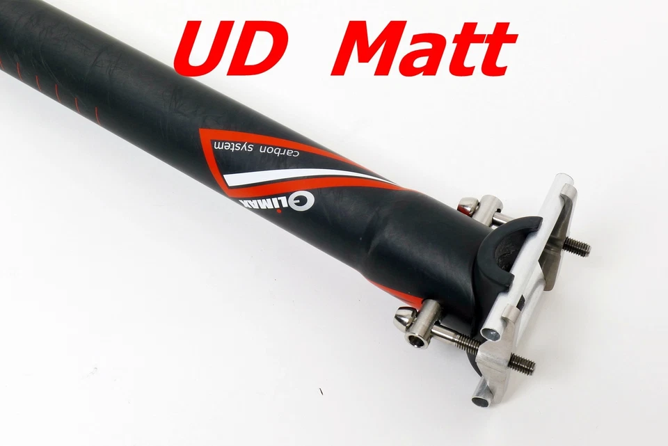 138g,31.6x350mm Climax SP02A UD Matt carbon Seatpost Ti Hardware Road MTB Black - Image 4 of 4