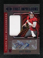 2021 Panini Illusions Trophy Collection Blue /75 Kyle Trask #109 Rookie Auto RC