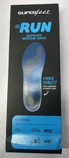 Superfeet RUN Dynamic Cushion Medium Arch Size B Blue Men's 2.5-4 Women 4.5-6