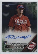 2016 Topps Chrome Rookie Auto Green Refractor /99 Kyle Waldrop #RA-KW Auto 0l2q