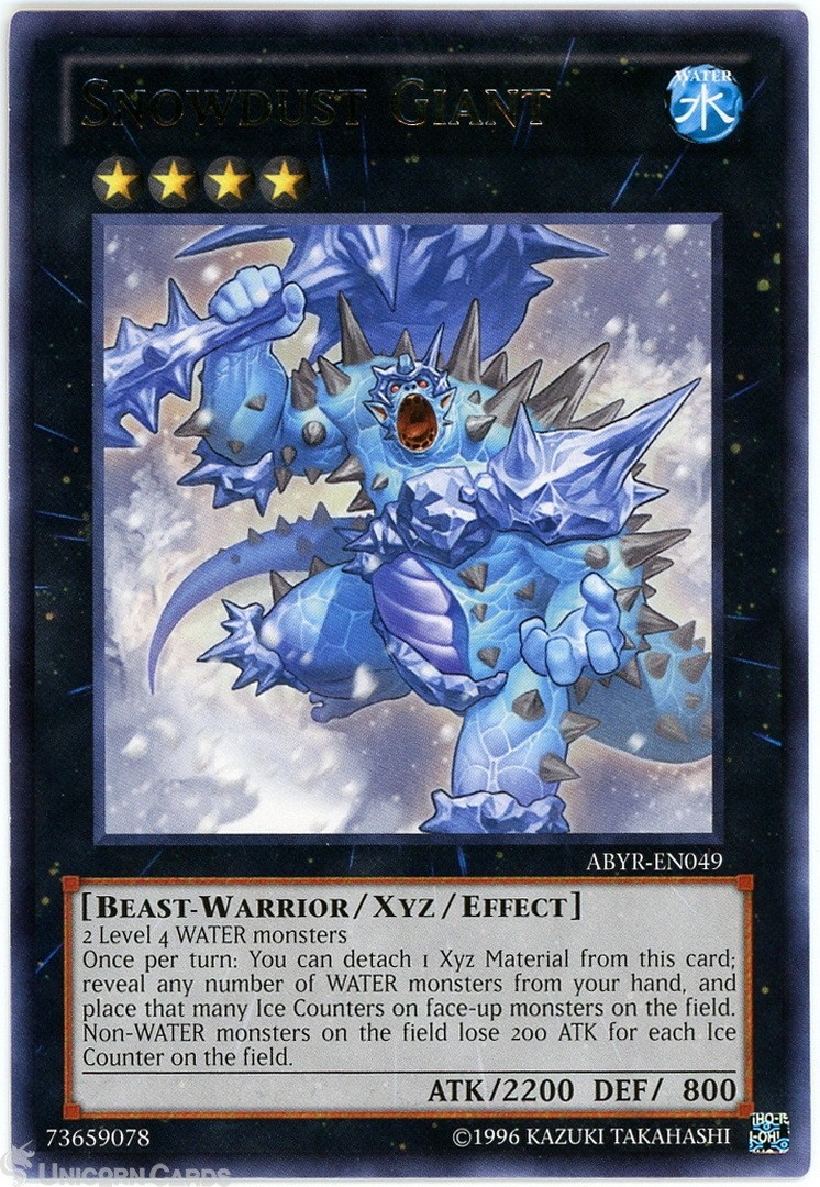 ABYR-EN049 Snowdust Giant Rare UNL Edition Mint YuGiOh Card