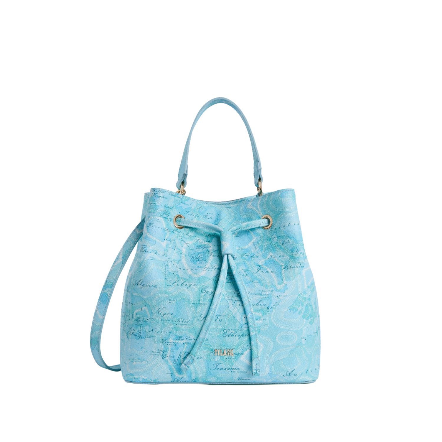 Alviero Martini - Pacific Geo borsa secchiello, Azzurro Acquamarina
