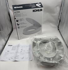 KOHLER HYTEN 25876-95 3" TALL BOOST ROUND-FRONT TOILET SEAT SLOW CLOSE ICE GREY