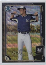 2015 Bowman Draft Chrome Asia Exclusive Black Wave Refractor Jacob Gatewood g6p