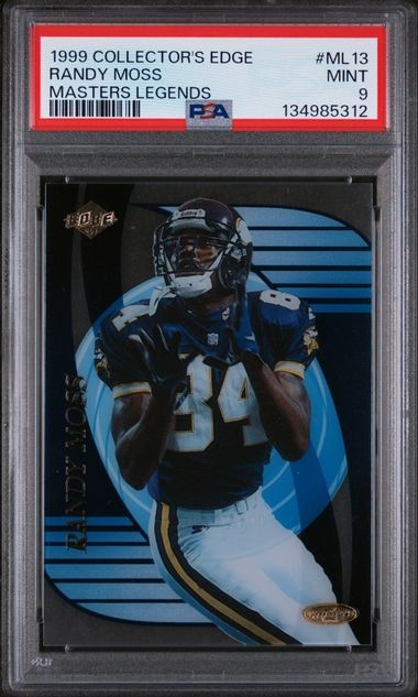 1999 Collector's Edge Masters Legends Randy Moss #ML13 #/1000 PSA 9 Mint Vikings