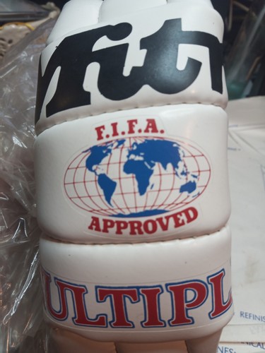 Vintage Retro Football Mitre Multiplex FIFA APPROVED Size 5 White 1980s prop
