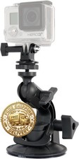 Delkin Devices Fat Gecko Mini Suction Camera Mount with GoPro - Mount for Car, M